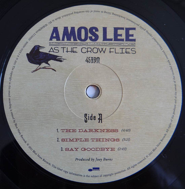Amos Lee : As The Crow Flies (10", EP)