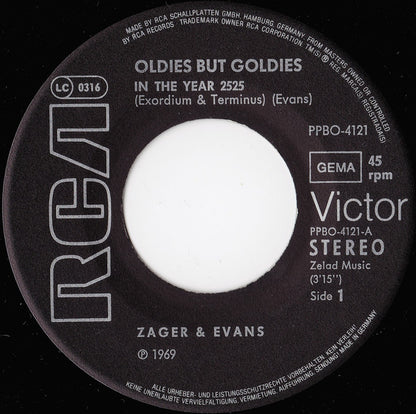 Zager & Evans : In The Year 2525 / Little Kids (7", Single, RE)