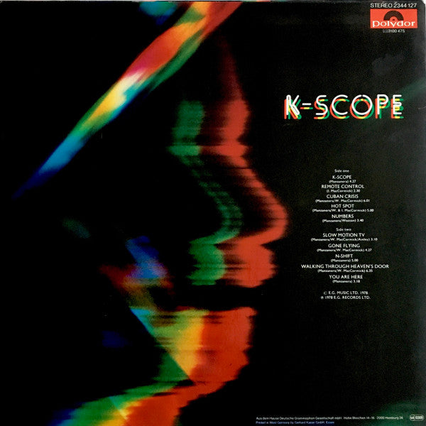 Phil Manzanera : K-Scope (LP, Album)