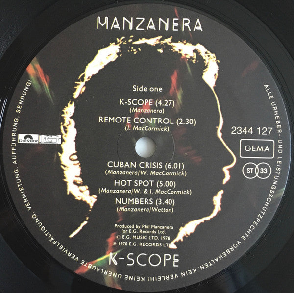Phil Manzanera : K-Scope (LP, Album)