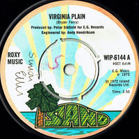 Roxy Music : Virginia Plain (7", Single, Sta)