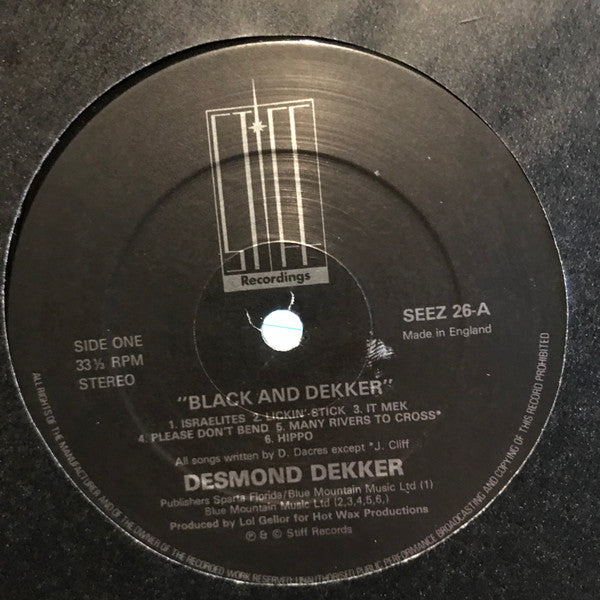 Desmond Dekker : Black And Dekker (LP, Album)