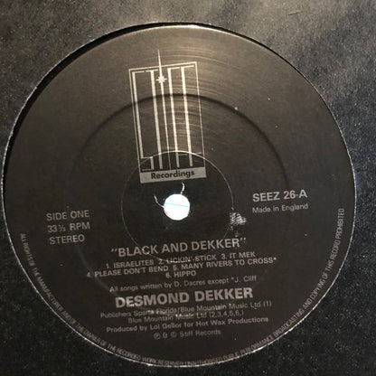 Desmond Dekker : Black And Dekker (LP, Album)