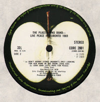 The Plastic Ono Band : Live Peace In Toronto 1969 (LP, Album)
