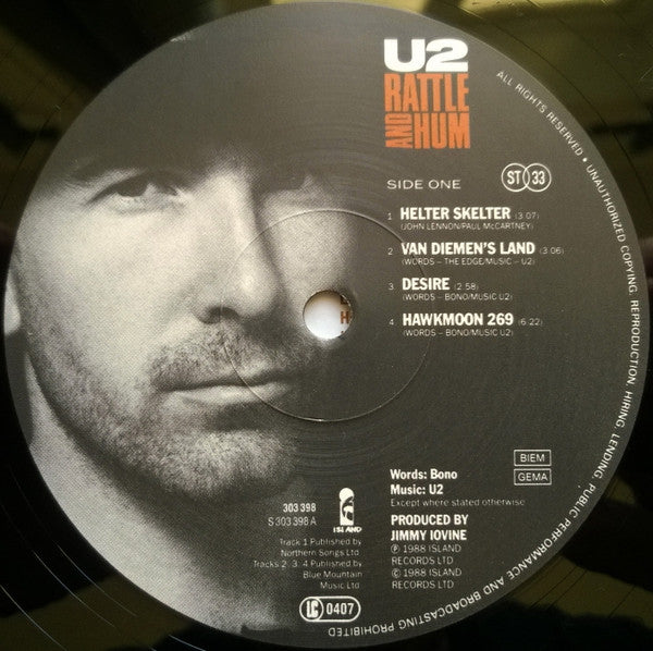 U2 : Rattle And Hum (2xLP, Album)