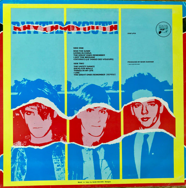 Men Without Hats : Rhythm Of Youth (LP, Album)
