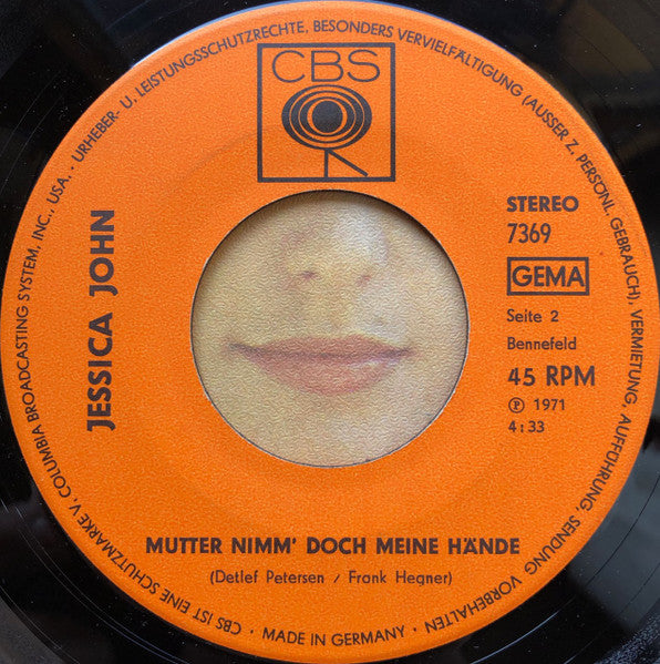 Jessica John : Geh Dem Glück Entgegen (7")