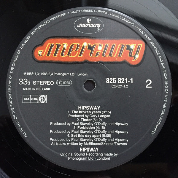 Hipsway : Hipsway (LP, Album)