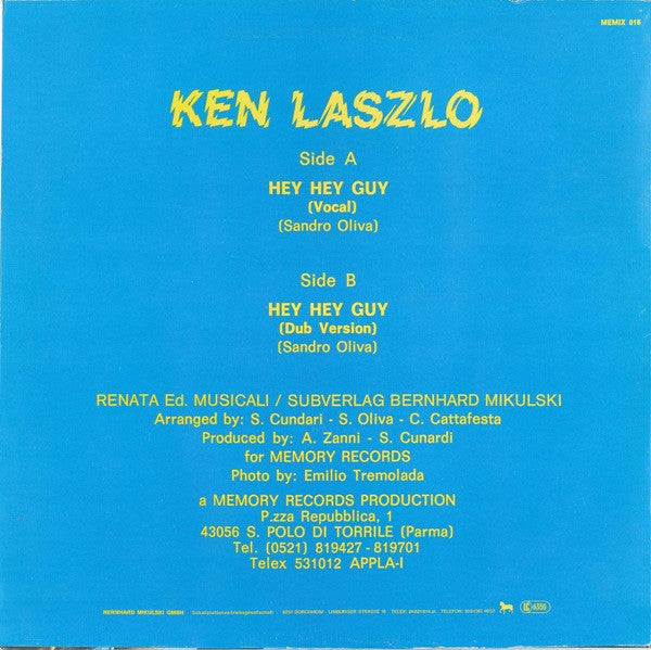 Ken Laszlo : Hey Hey Guy (12", Maxi)