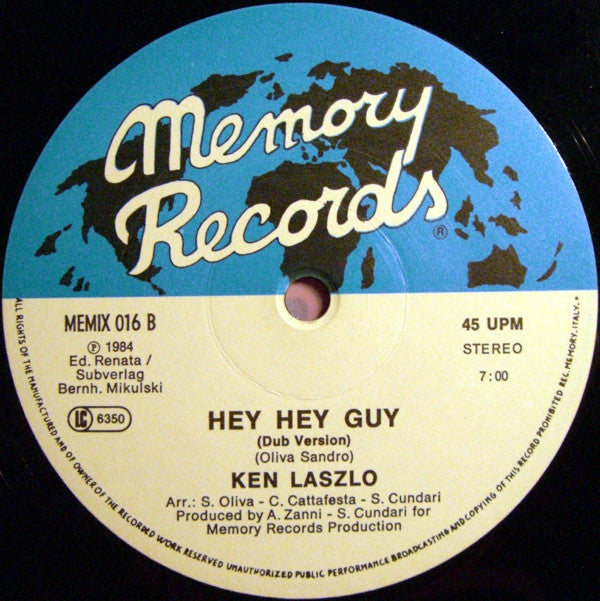 Ken Laszlo : Hey Hey Guy (12", Maxi)