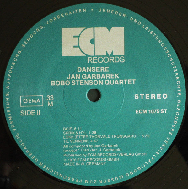 Jan Garbarek Bobo Stenson Quartet* : Dansere (LP, Album)