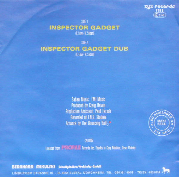 The Kartoon Krew : Inspector Gadget (7", Single)