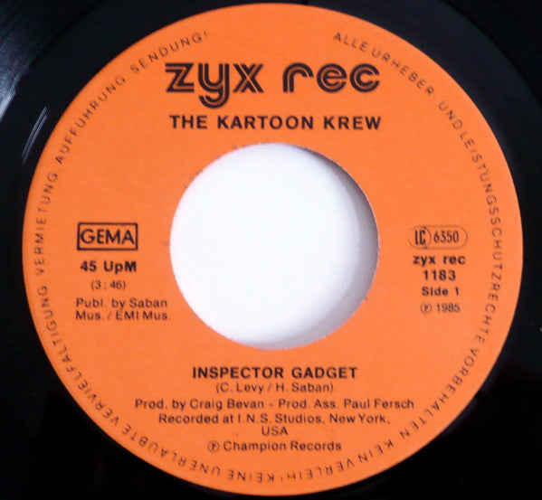 The Kartoon Krew : Inspector Gadget (7", Single)