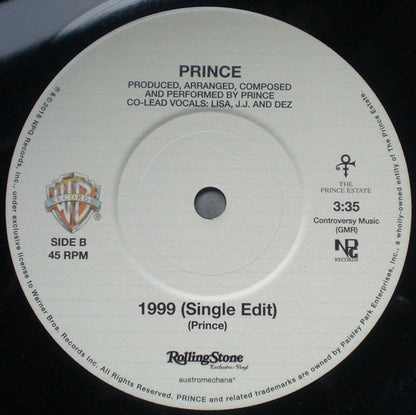 Prince : 17 Days / 1999 (7", Single)