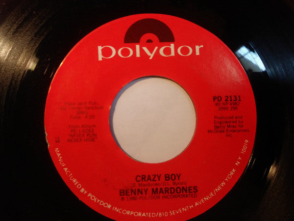 Benny Mardones : Hometown Girls (7", Single)