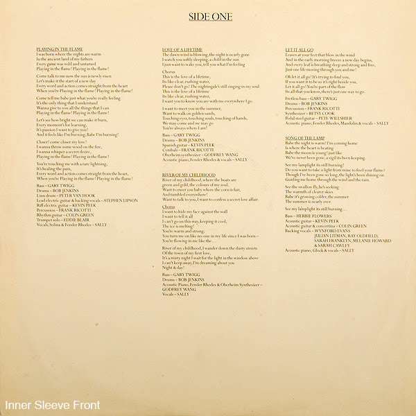 Sally Oldfield : Playing In The Flame (LP, Album)