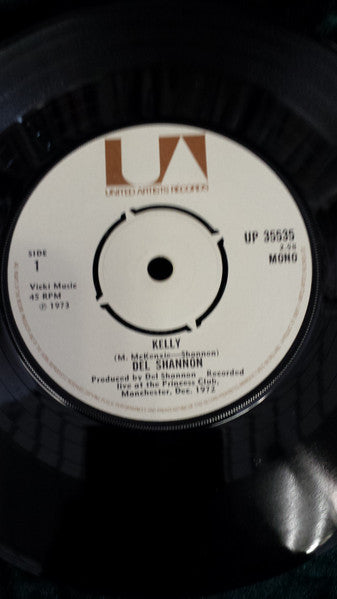 Del Shannon : Kelly / Coopersville Yodel (7", Mono)