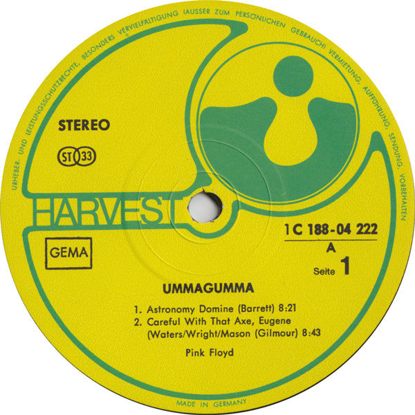 Pink Floyd : Ummagumma (2xLP, Album, RE, Two)