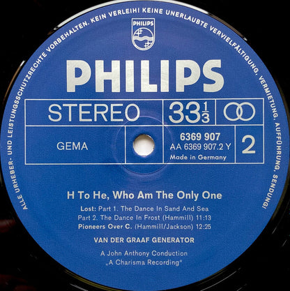 Van Der Graaf Generator : H To He Who Am The Only One (LP, Album, RE, RP, Lam)
