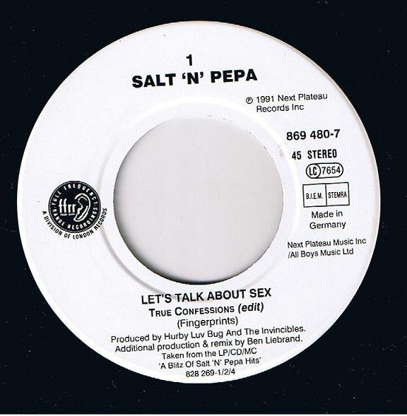 Salt-N-Pepa* : Let's Talk About Sex! (7", Single)