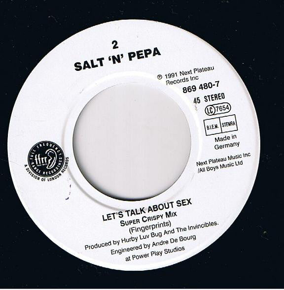Salt-N-Pepa* : Let's Talk About Sex! (7", Single)