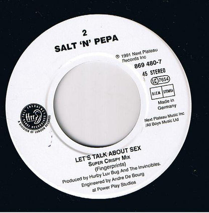 Salt-N-Pepa* : Let's Talk About Sex! (7", Single)