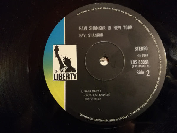 Ravi Shankar : Ravi Shankar In New York (LP, RE)