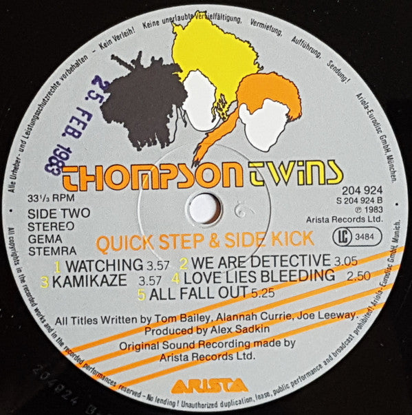 Thompson Twins : Quick Step & Side Kick (LP, Album)