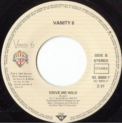Vanity 6 : Nasty Girl (7", Single)