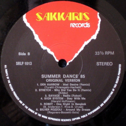 Various : Summer Dance 85 (Original Version) (LP, Comp, Mixed)