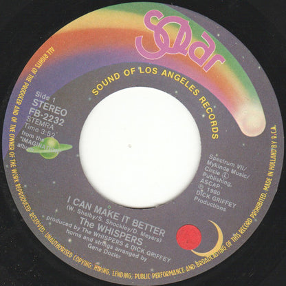 The Whispers : I Can Make It Better (7", Single)