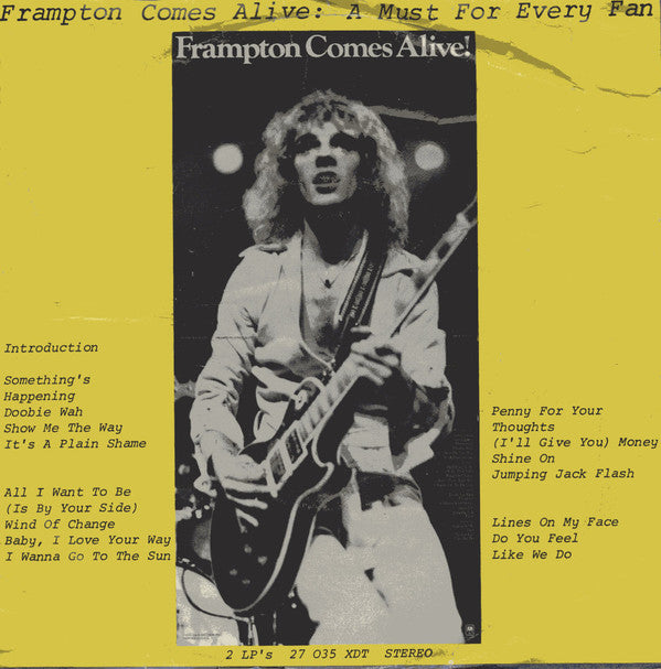 Peter Frampton : Show Me The Way (Live) (7", Single)