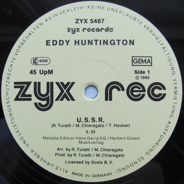 Eddy Huntington : U.S.S.R. (12", Maxi)