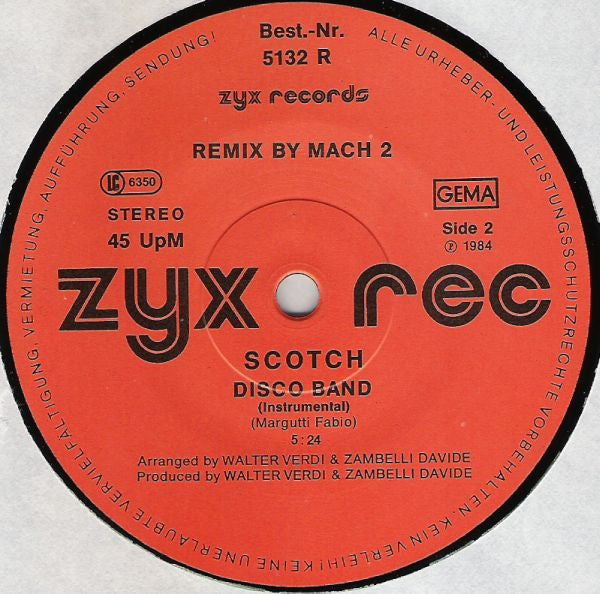 Scotch : Disco Band (New Remix) (12")