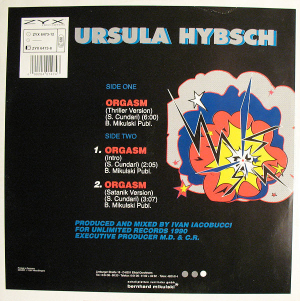 Ursula Hybsch : Orgasm (12", Maxi)