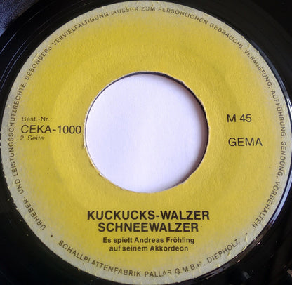Andreas* : Spielt Auf Seinem Akkordeon: Paloma Blanca (7")
