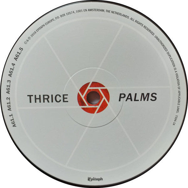 Thrice : Palms (LP, Album)