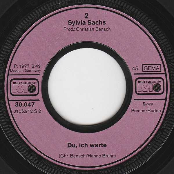 Sylvia Sachs : Deine Tausend Gesichter (7", Single)