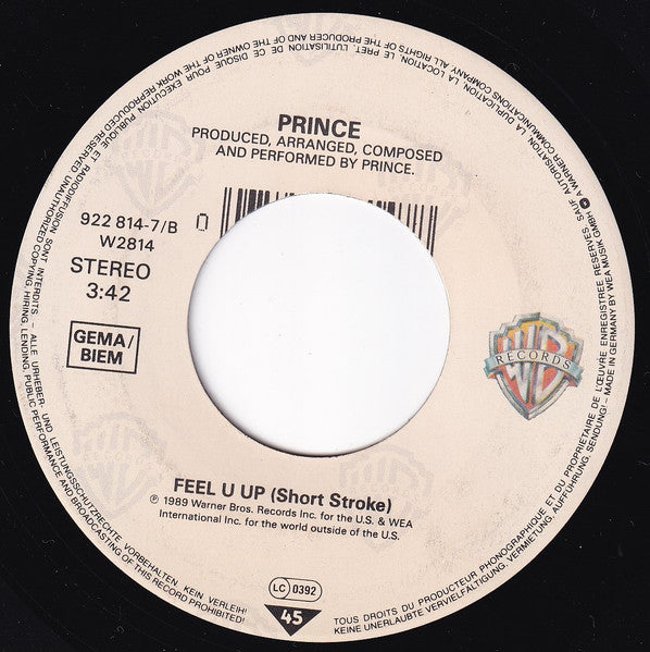 Prince : Partyman (7", Single, Lar)