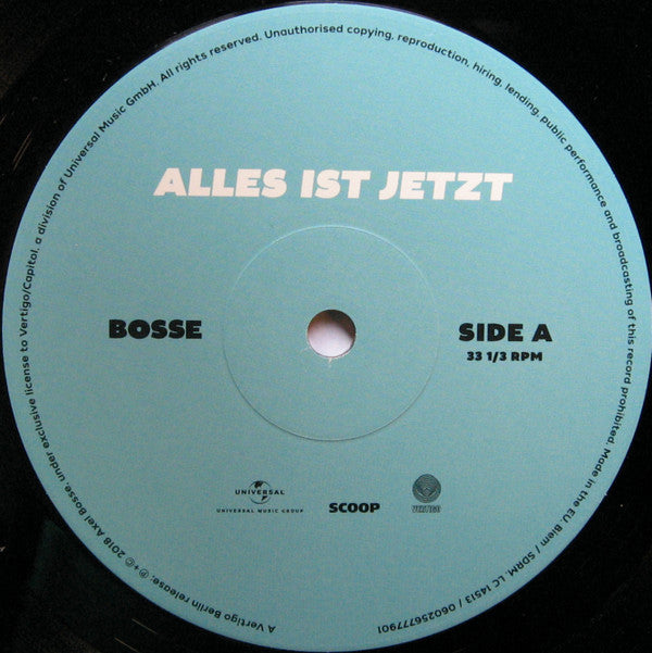 Bosse (4) : Alles Ist Jetzt (LP, Album)