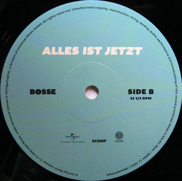 Bosse (4) : Alles Ist Jetzt (LP, Album)