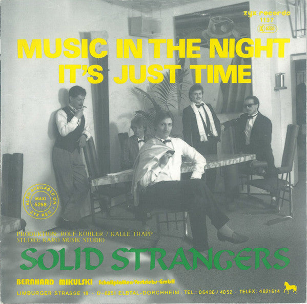Solid Strangers : Music In The Night (7", Single)