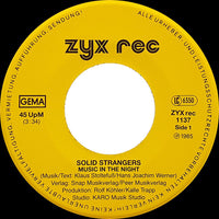 Solid Strangers : Music In The Night (7", Single)