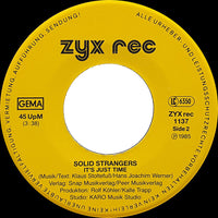 Solid Strangers : Music In The Night (7", Single)