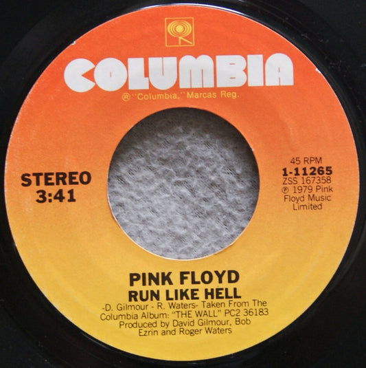 Pink Floyd : Run Like Hell (7", Single, Styrene, Pit)