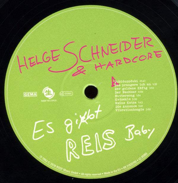 Helge Schneider & Hardcore : Es Gibt Reis, Baby (2xLP, Album, RE)