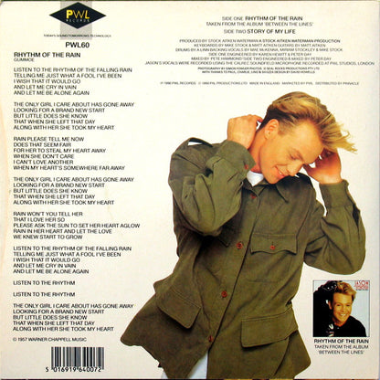 Jason Donovan : Rhythm Of The Rain (7", Single, Sil)