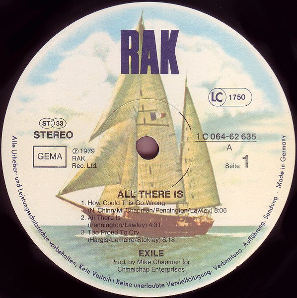 Exile (7) : All There Is (LP, Album)