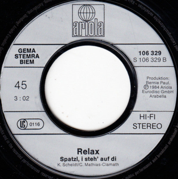 Relax (2) : Oh Rosita (7", Single)