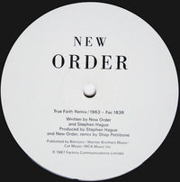 New Order : True Faith Remix (12", Single)